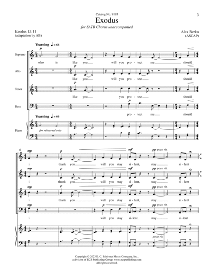 Exodus 4-Part scores gallery preview page 3