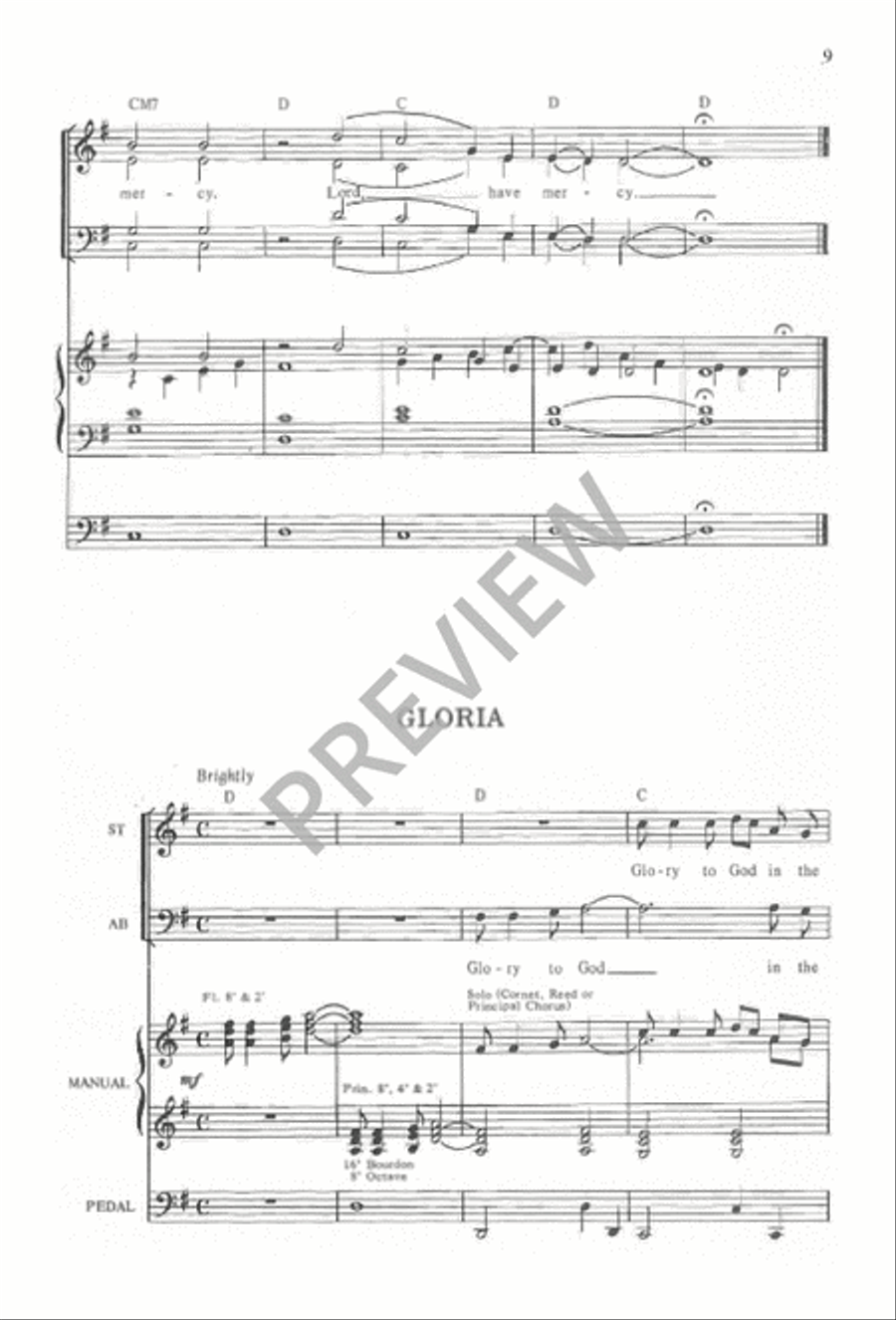 Mass for the King of Glory 4-Part scores gallery preview page 11