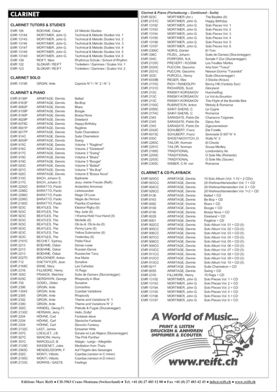 Play The 1st Clarinet With The Philharmonic Wind Orchestra Concert Band scores gallery preview page 9