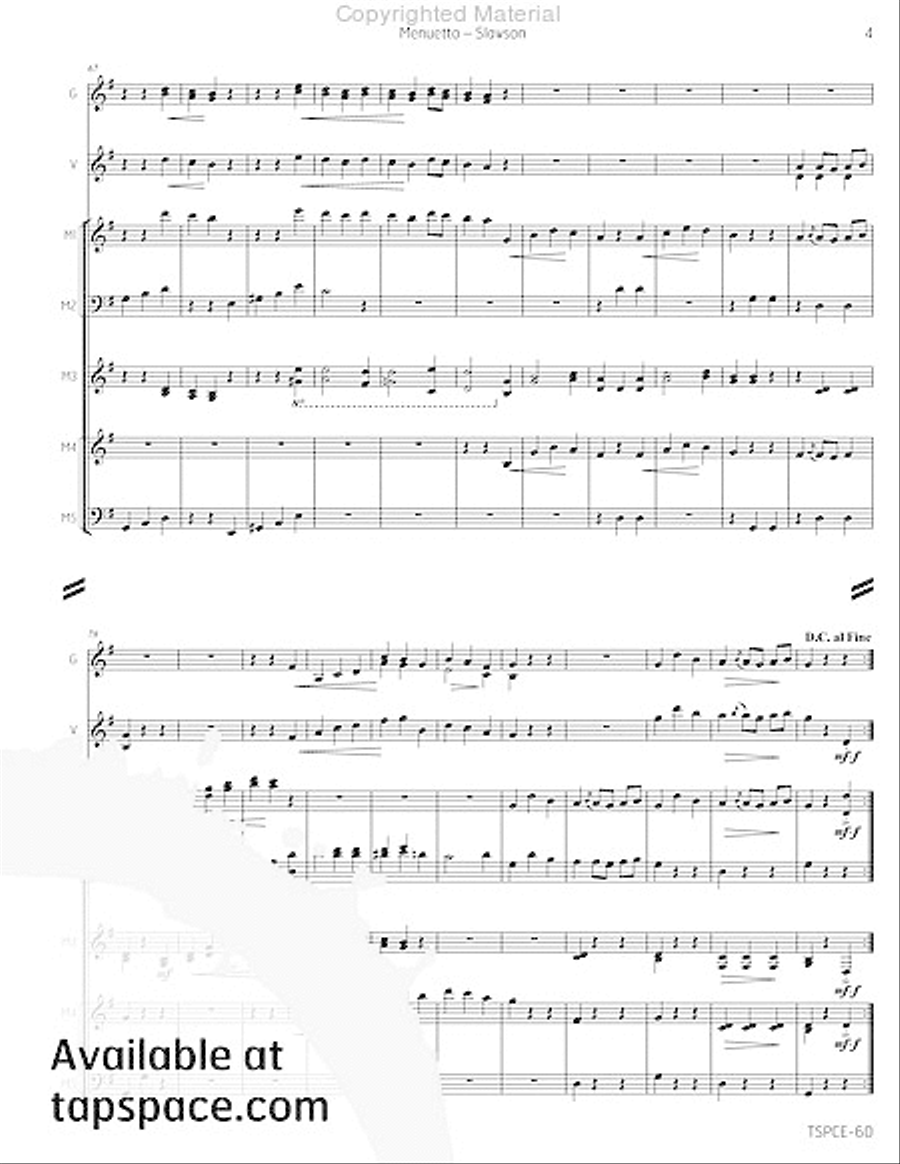 Menuetto Percussion Ensemble scores gallery preview page 8