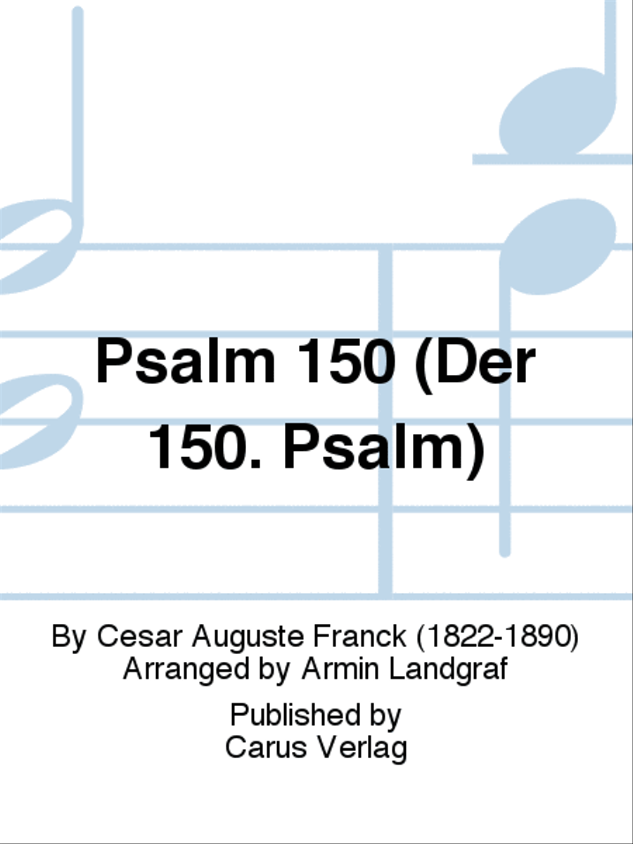 Psalm 150 (Der 150. Psalm) 4-Part scores gallery preview page 1