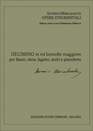 Book cover for Decimino in mi bemolle maggiore