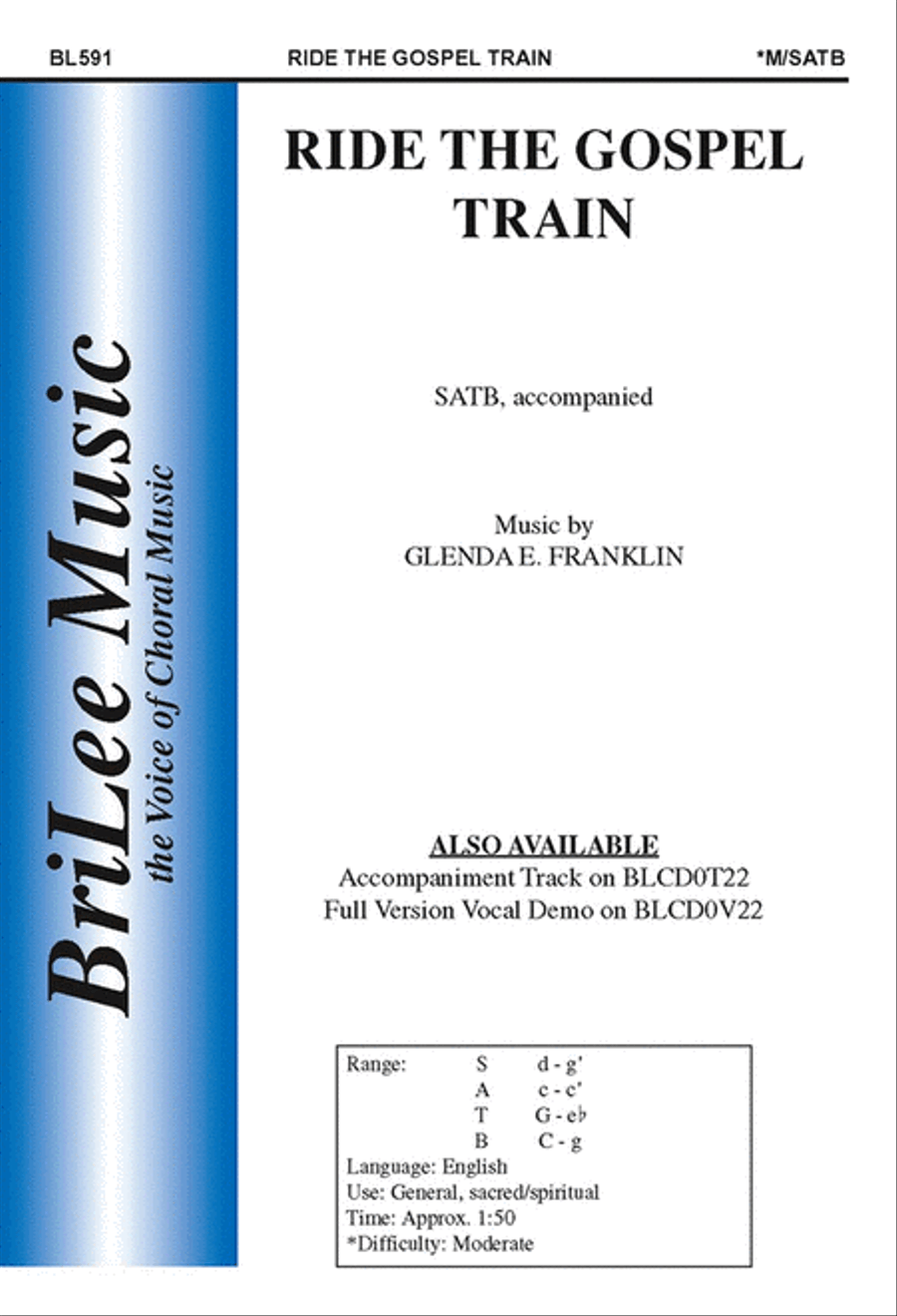 Ride the Gospel Train 4-Part scores gallery preview page 1
