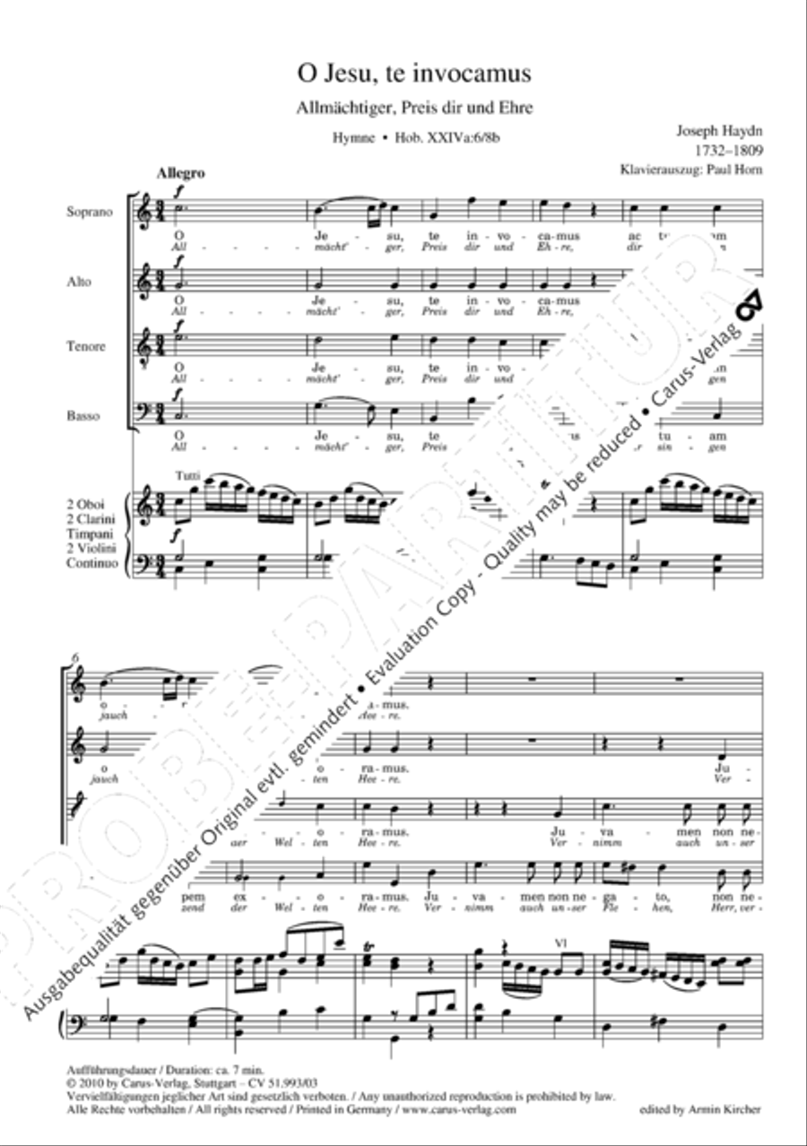 O Jesu, te invocamus 4-Part scores gallery preview page 5
