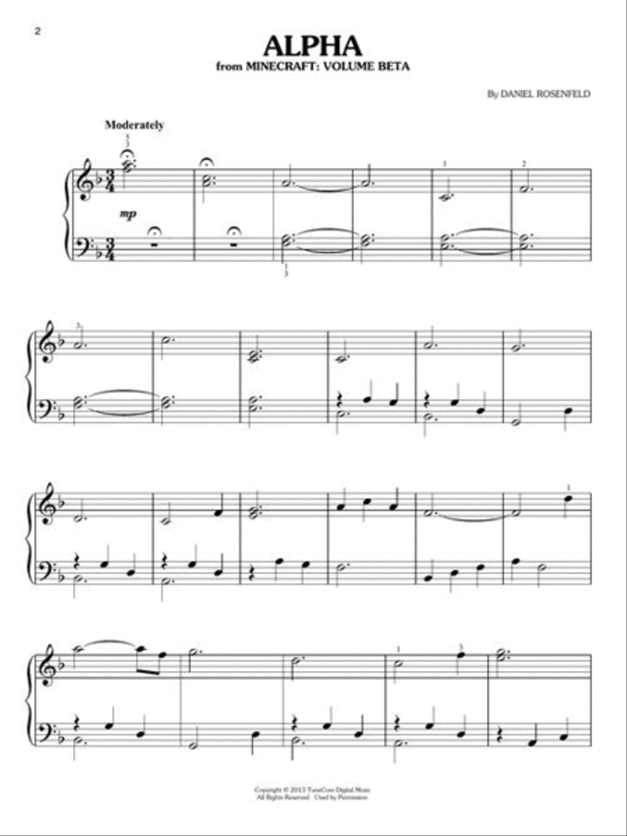 Music from Minecraft Easy Piano scores gallery preview page 4