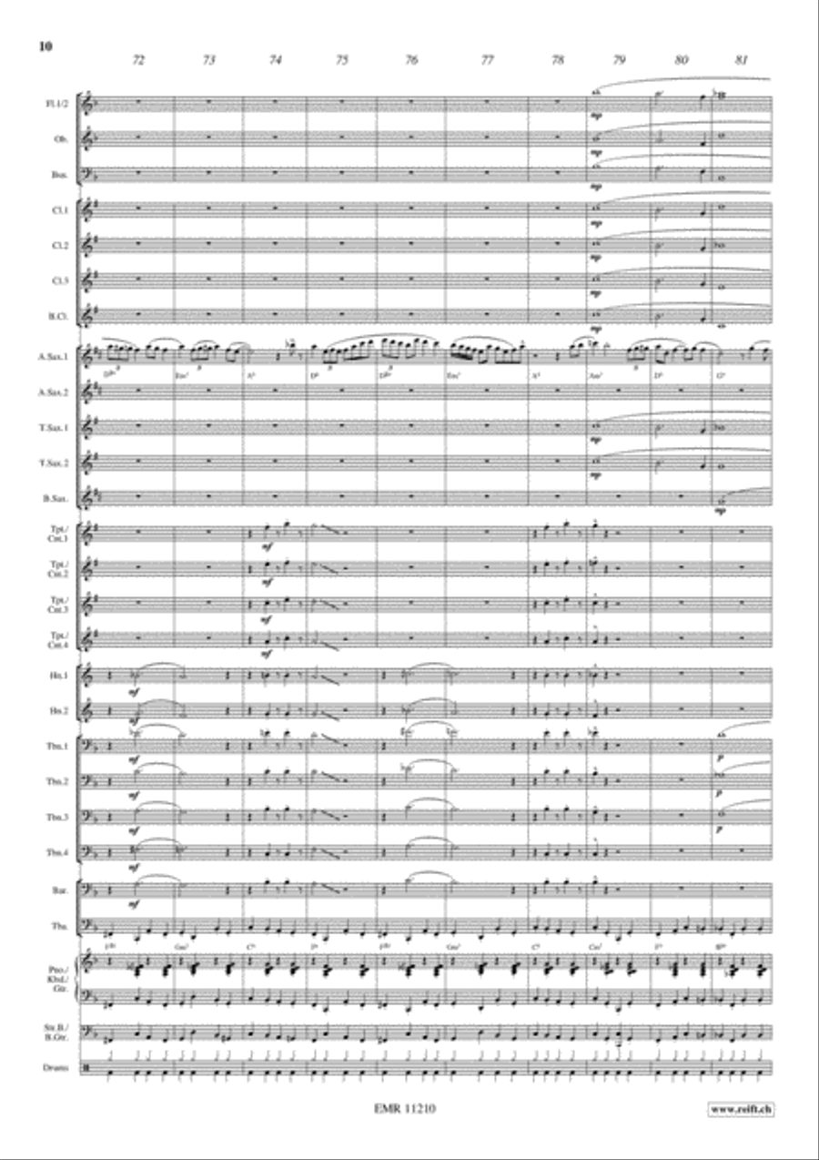 Horny Concert Band scores gallery preview page 11