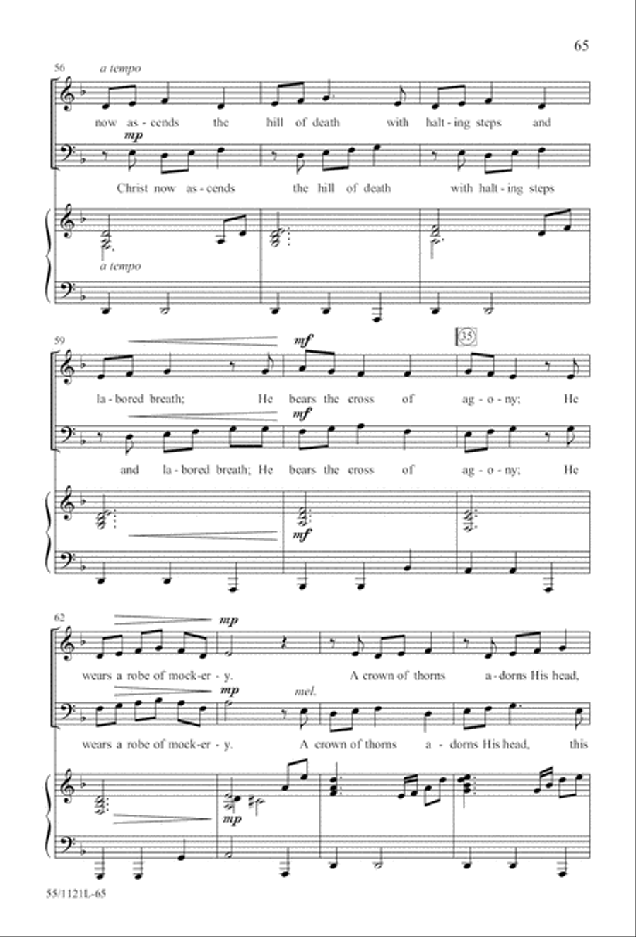 Touched by the Christ 3-Part scores gallery preview page 66