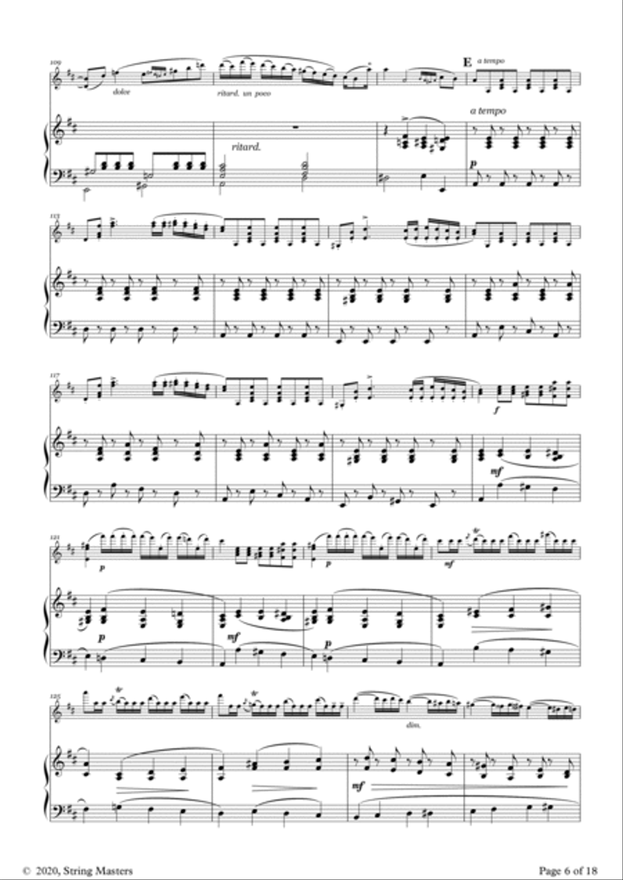 Concerto No 1, Op 16 Violin (de Beriot) Violin and Piano Violin scores gallery preview page 6