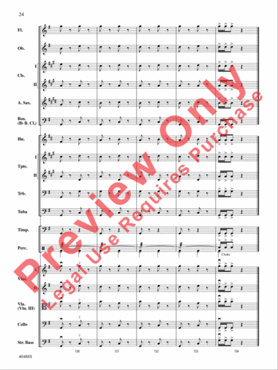 Overture to Die Fledermaus Full Orchestra scores gallery preview page 25