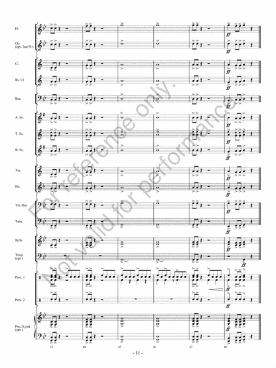 Nighthawk Concert Band scores gallery preview page 12