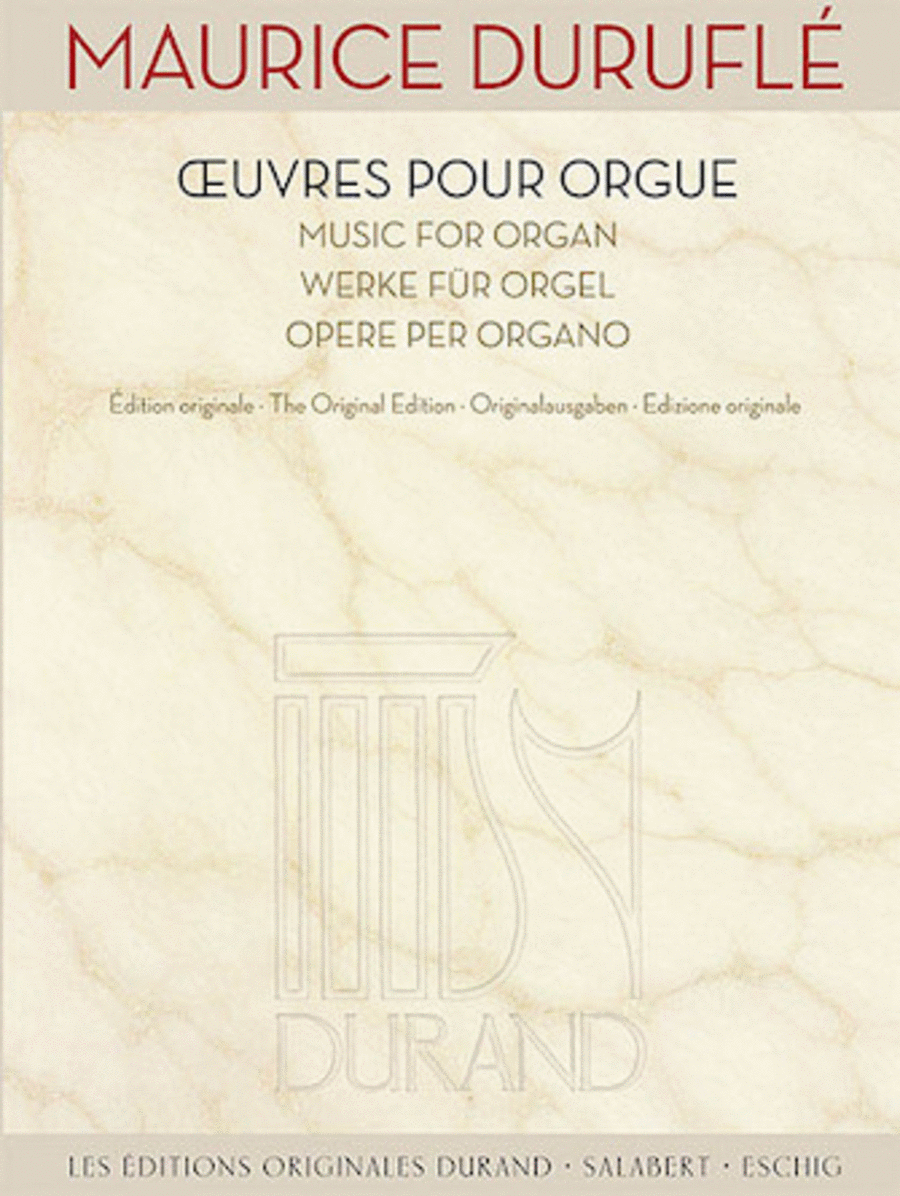 Music for Organ [Oeuvres pour Orgue)