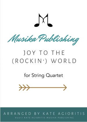 Book cover for Joy to the World - Rock Carol for String Quartet