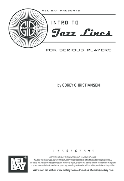 Gig Savers: Intro to Jazz Lines