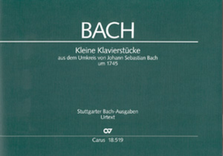 Book cover for Kleine Klavierstucke um 1745