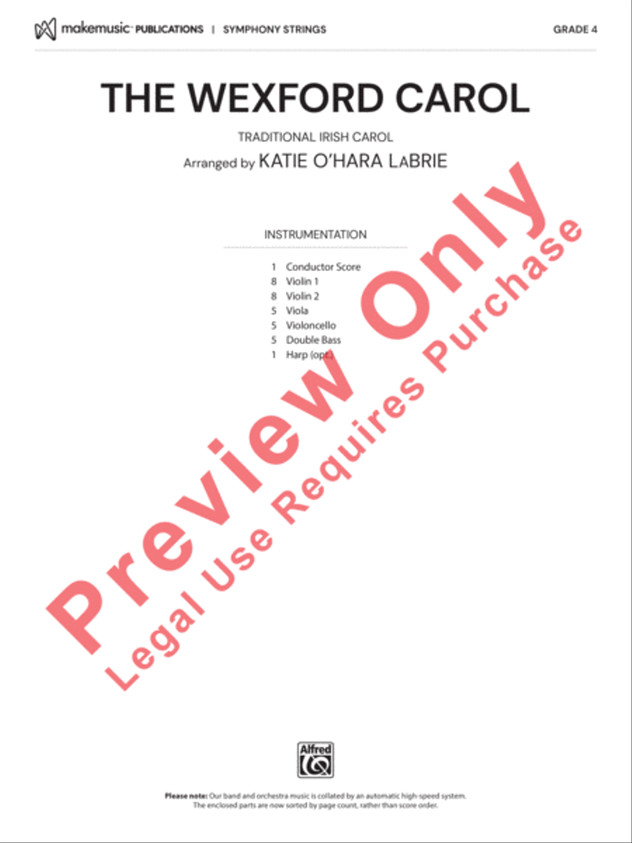 The Wexford Carol String Orchestra scores gallery preview page 2