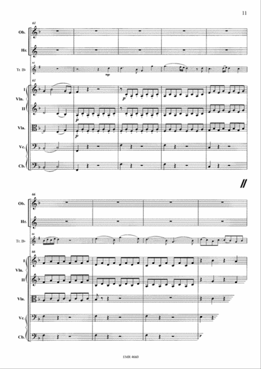 Grand Concerto in F Major Orchestra scores gallery preview page 11