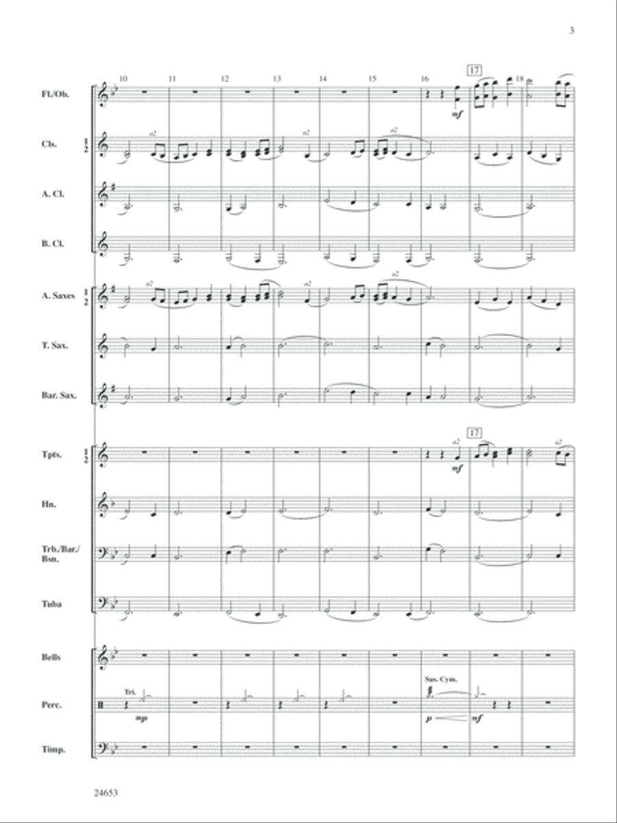Lydian Lullaby: Score Lydian Lullaby: Score Concert Band scores gallery preview page 3