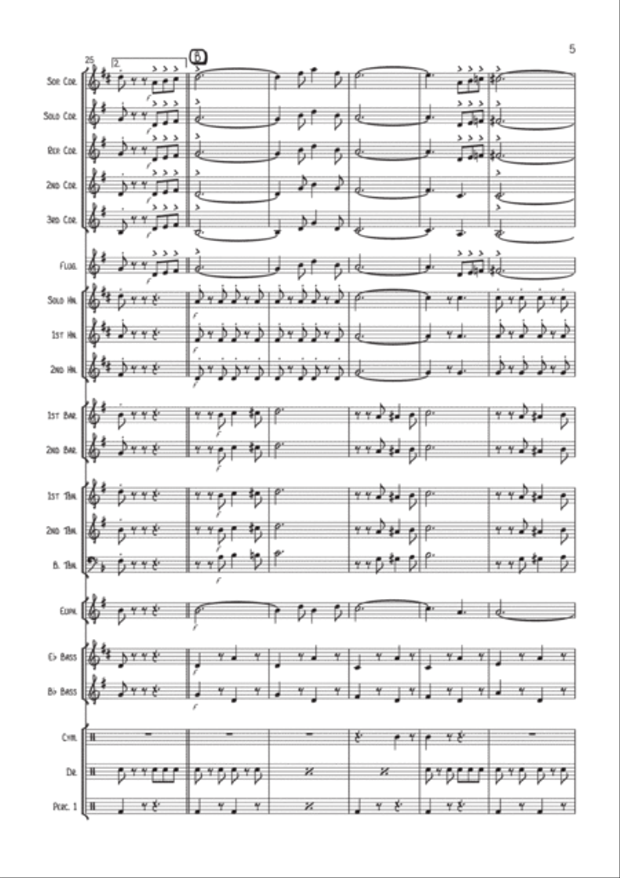MacNamara's Band (Brass Band) Brass Band scores gallery preview page 6