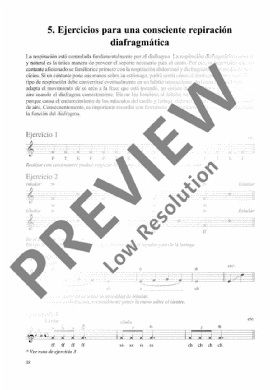 Vocal warm-ups Voice scores gallery preview page 17