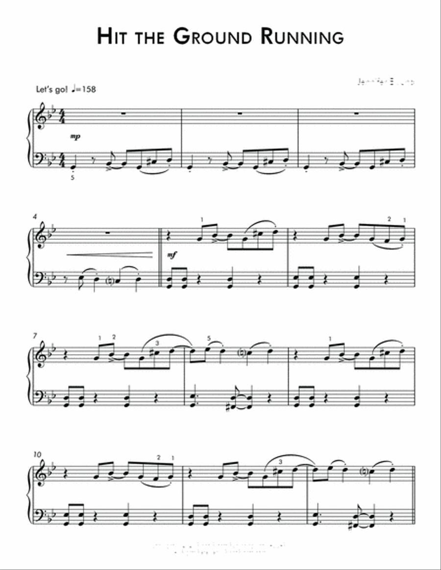 Hit the Ground Running (Easy Showcase Solo) Piano Method scores gallery preview page 2