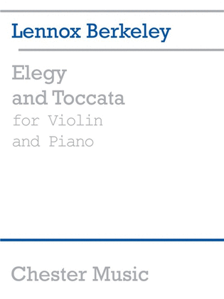 Berkeley - Elegy & Toccata Violin/Piano