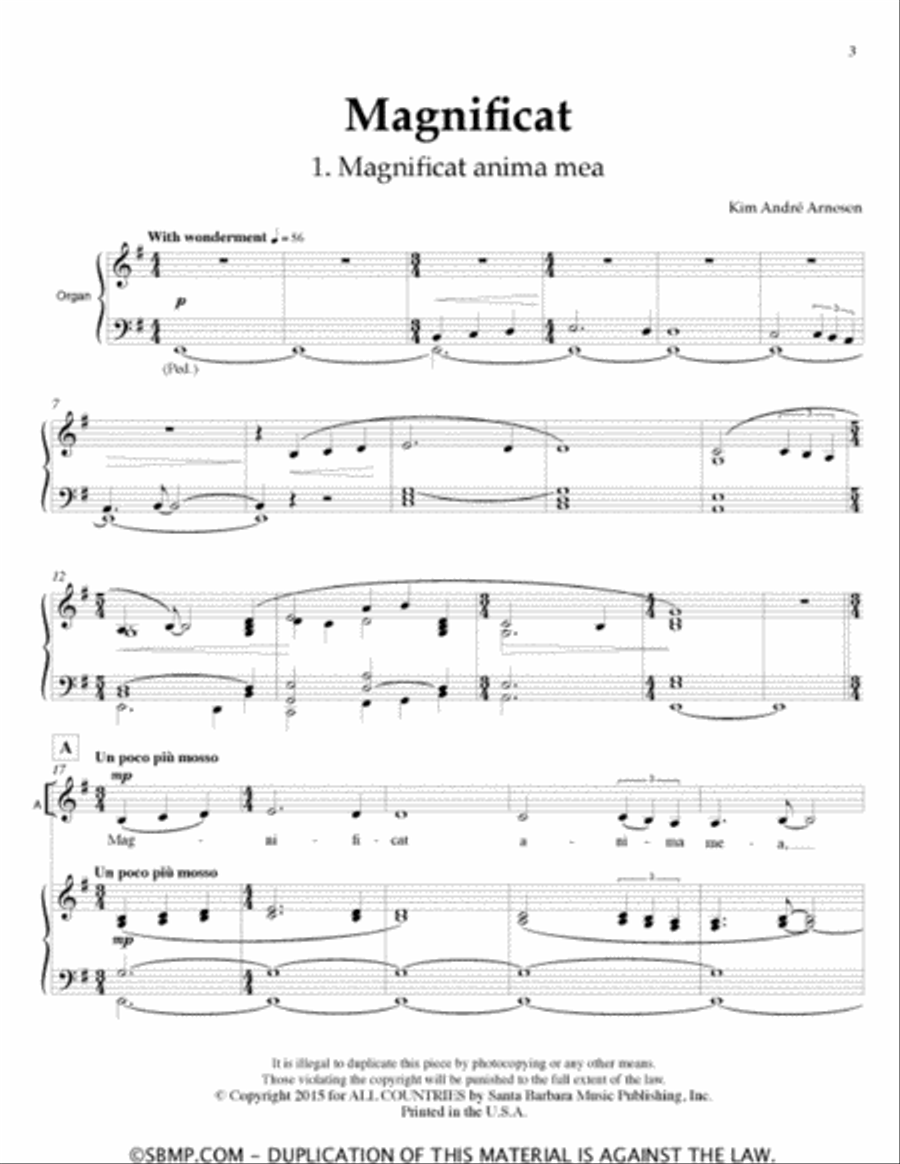 Magnificat 4-Part scores gallery preview page 2