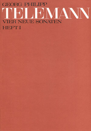 Book cover for Telemann: Vier neue Sonaten (1 und 2)