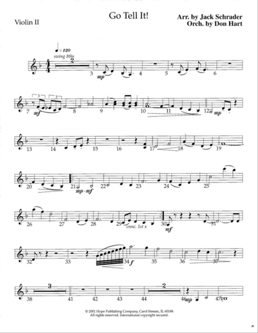 Go Tell It! SSATB scores gallery preview page 39