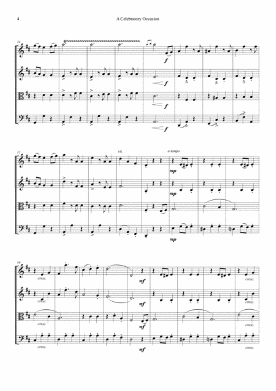 10 Classical Style String Quartets For Weddings And Other Celebrations String Quartet scores gallery preview page 6