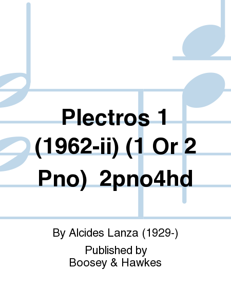 Plectros 1 (1962-ii) (1 Or 2 Pno) 2pno4hd