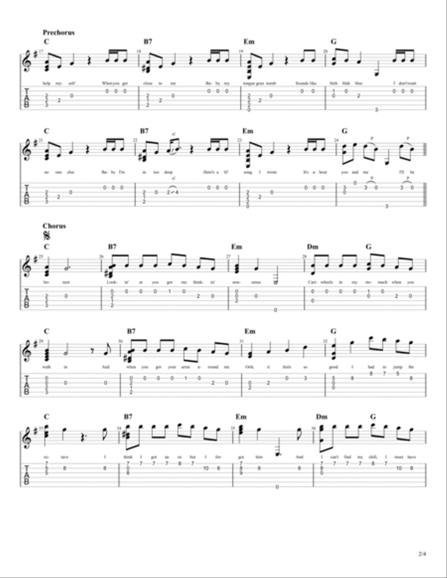 Nonsense Electric Guitar scores gallery preview page 2