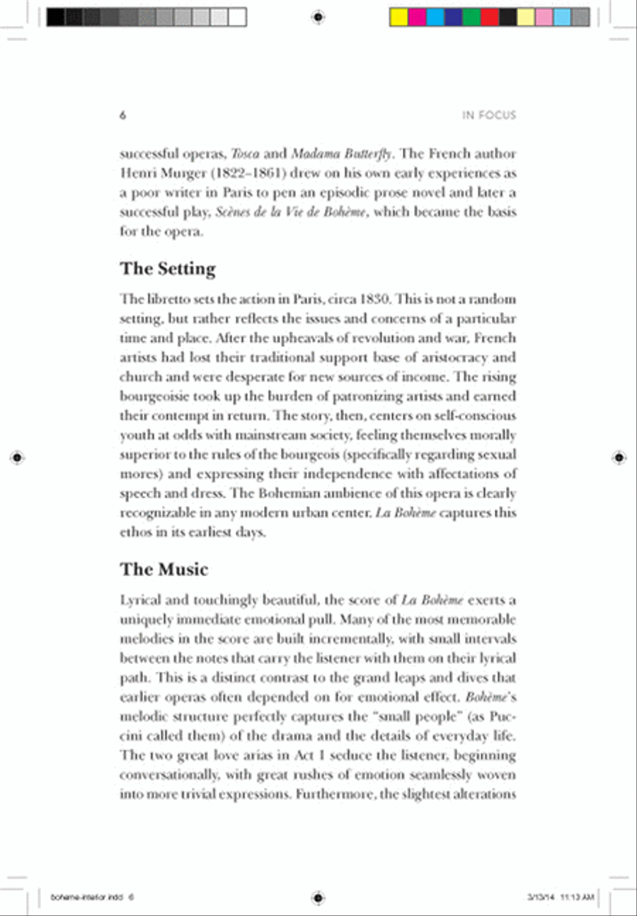 The Metropolitan Opera Presents: Puccini's La Bohème Collection / Songbook scores gallery preview page 5