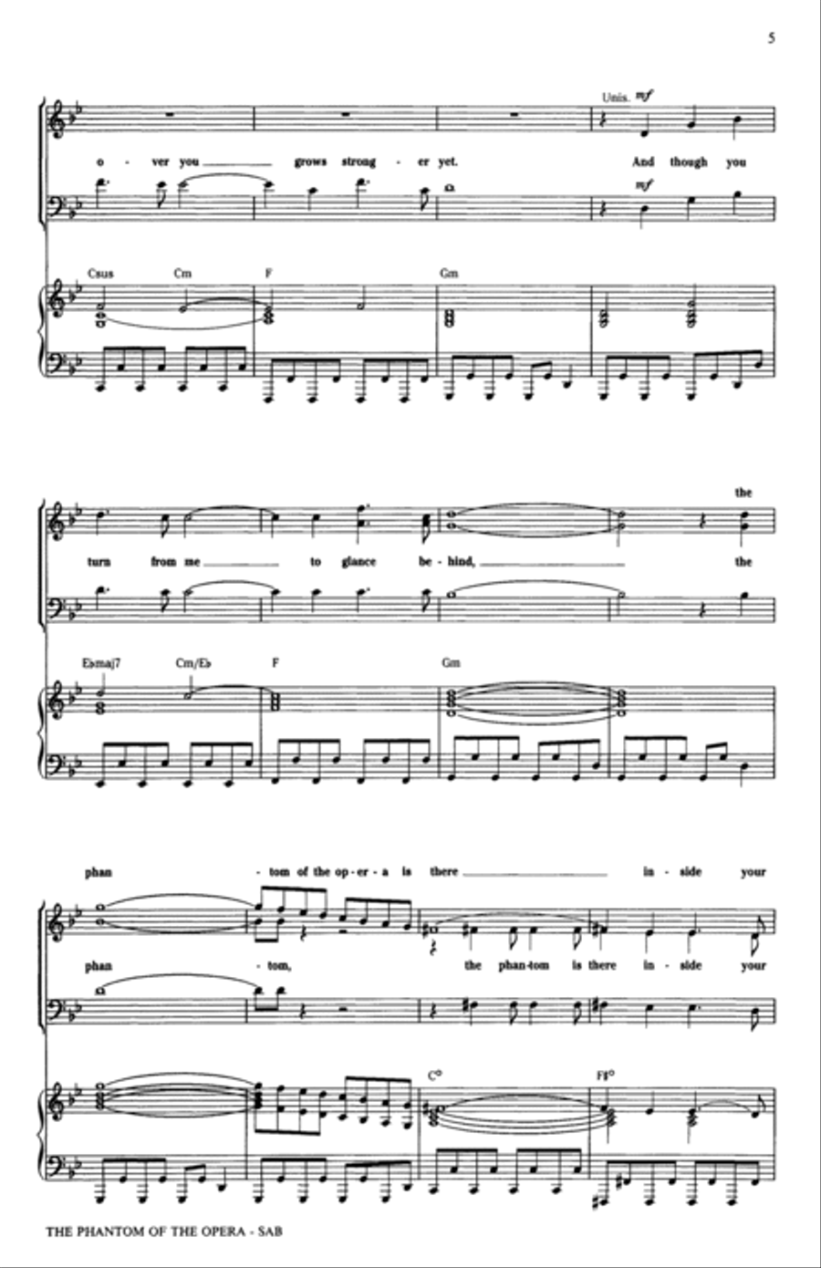 The Phantom Of The Opera (Medley) (arr. Ed Lojeski) 3-Part scores gallery preview page 4
