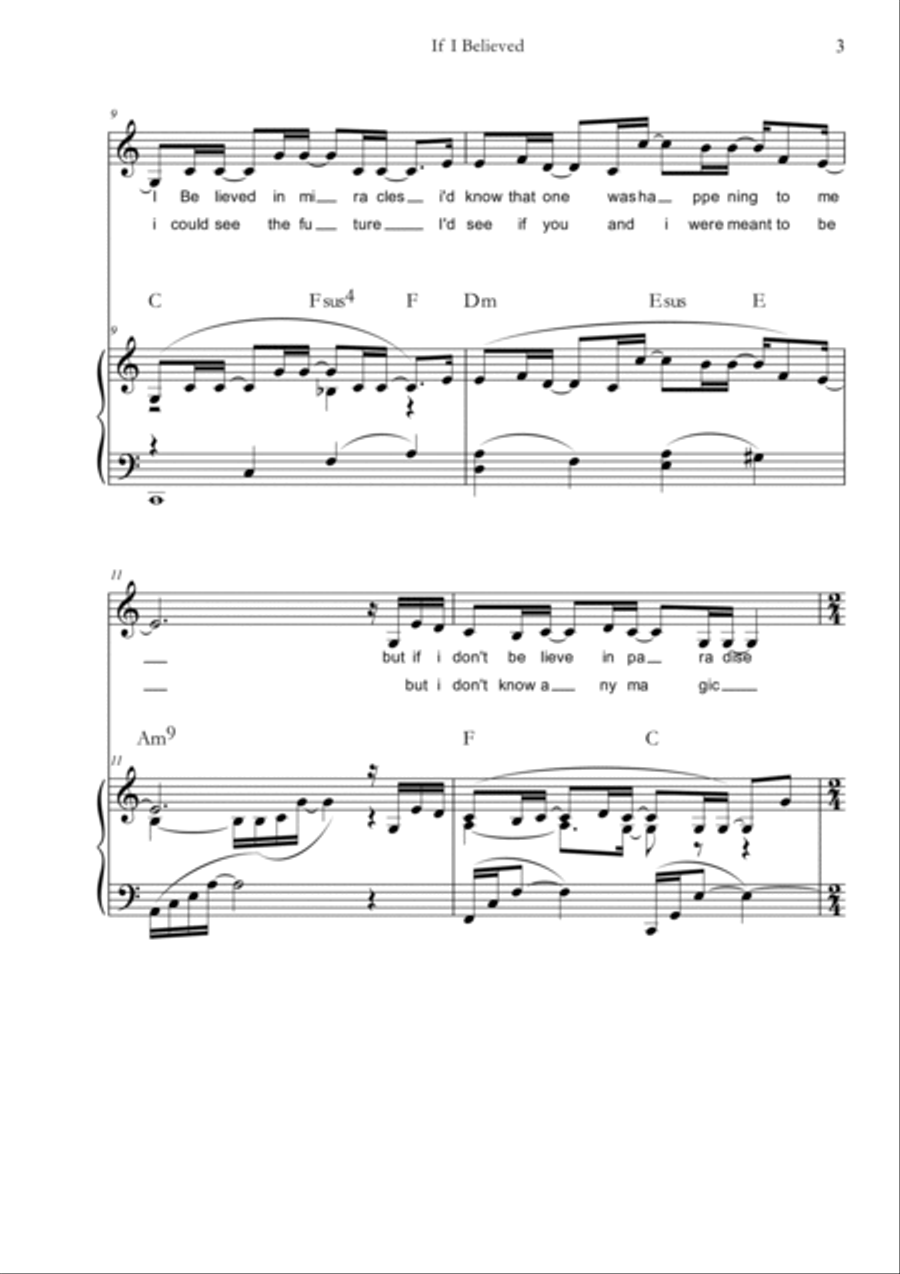 If I Believed Voice scores gallery preview page 5