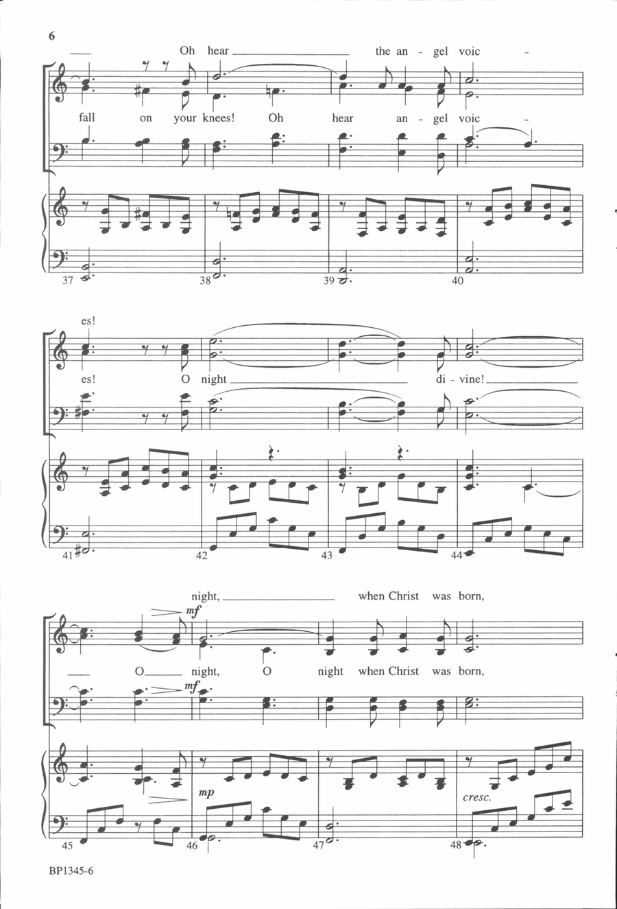 Carols of the Night 4-Part scores gallery preview page 6