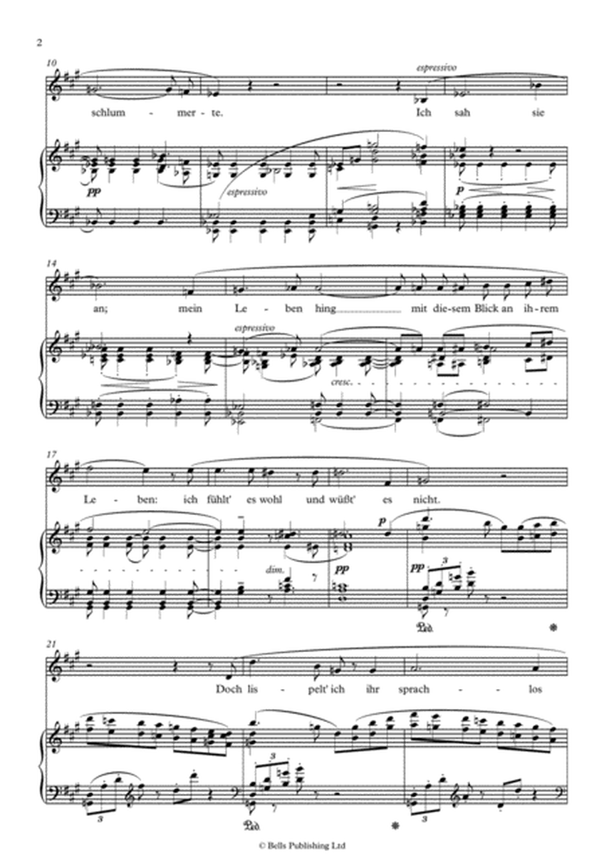 Das Rosenband, Op. 36 No. 1 (Original key. A Major)