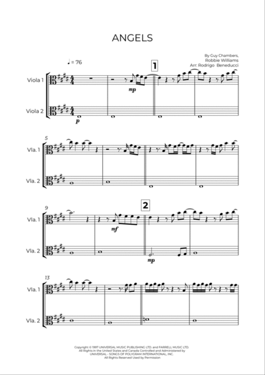 Angels String Duet scores gallery preview page 2
