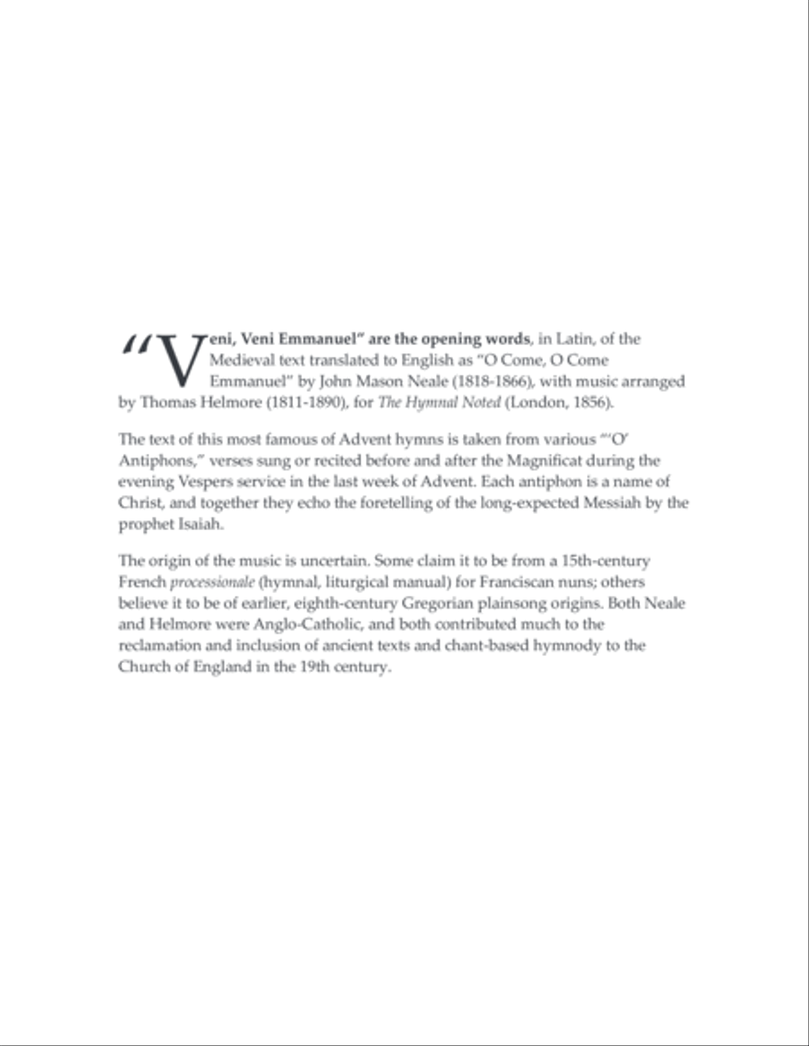 Veni, Veni Emmanuel - an Advent anthem for brass Horn scores gallery preview page 2