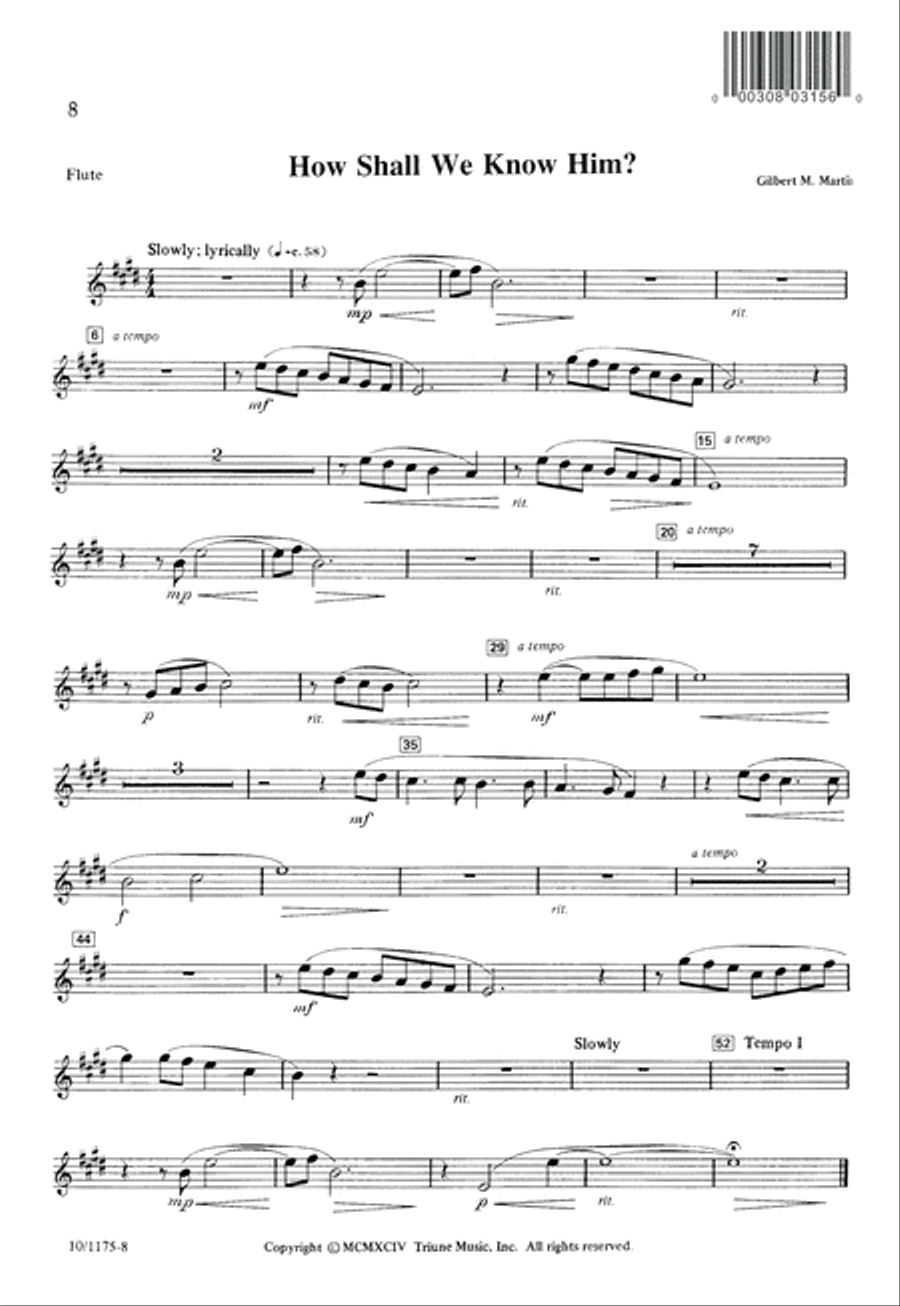 How Shall We Know Him? 4-Part scores gallery preview page 8