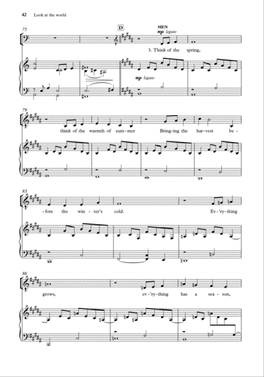 John Rutter Anthems for SA Men SA scores gallery preview page 40