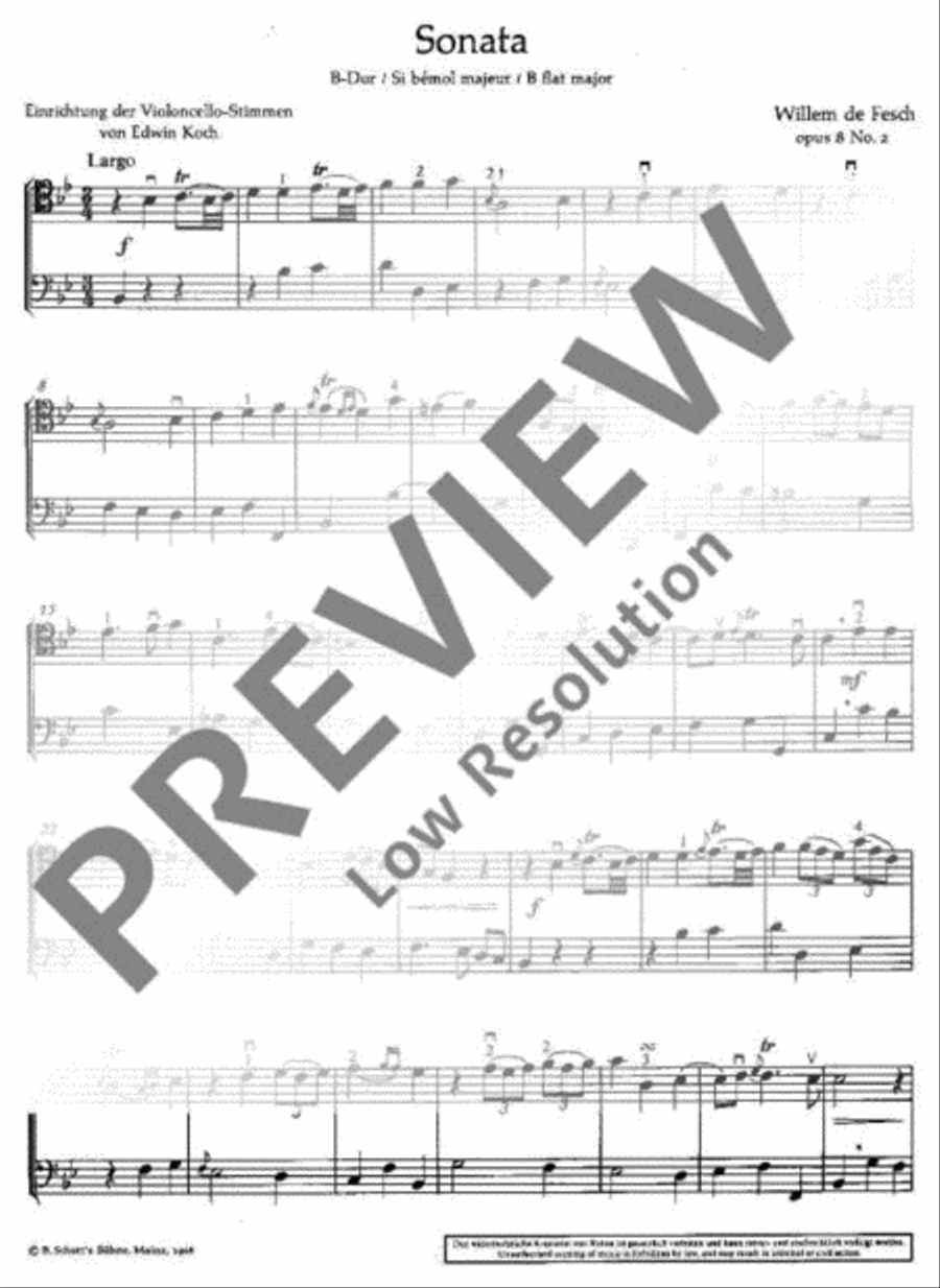 Sonata Sonata Cello Solo scores gallery preview page 14