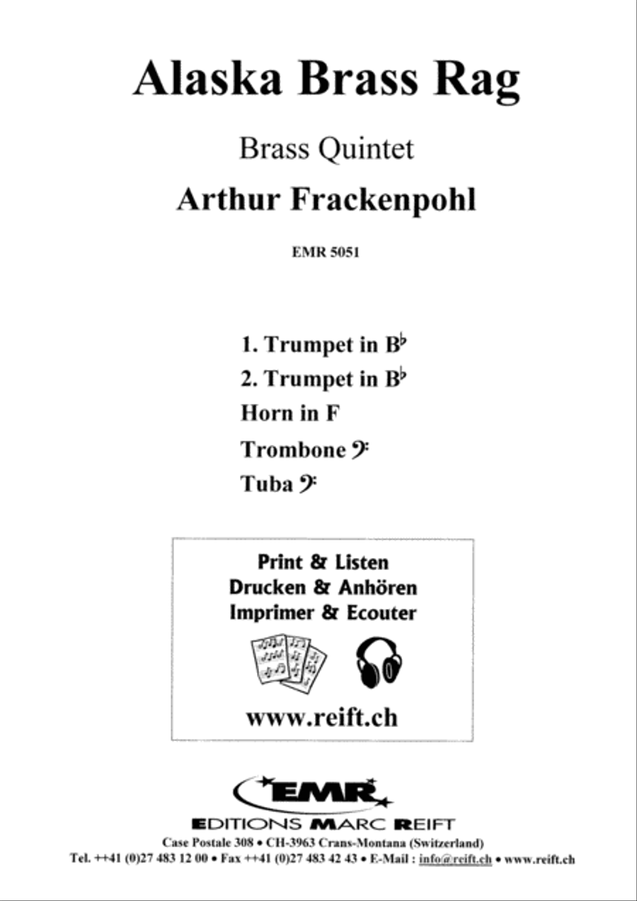 Alaska Brass Rag Alaska Brass Rag Brass Quintet scores gallery preview page 5