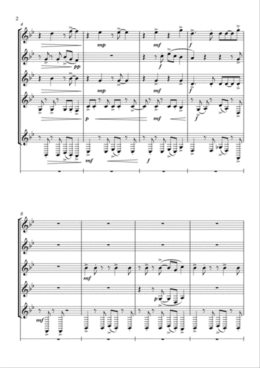 Bad Guy Small Ensemble scores gallery preview page 2