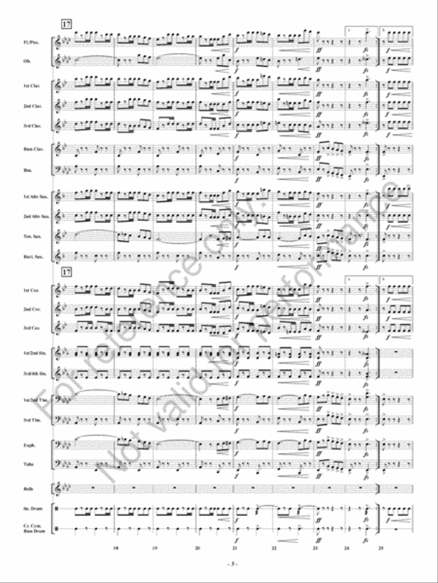Lights Out Lights Out Concert Band scores gallery preview page 6