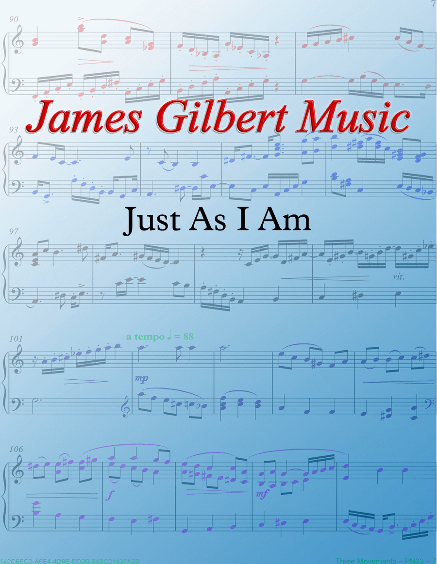 Just As I Am String Quartet scores gallery preview page 1