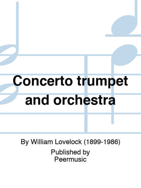 Concerto trumpet and orchestra