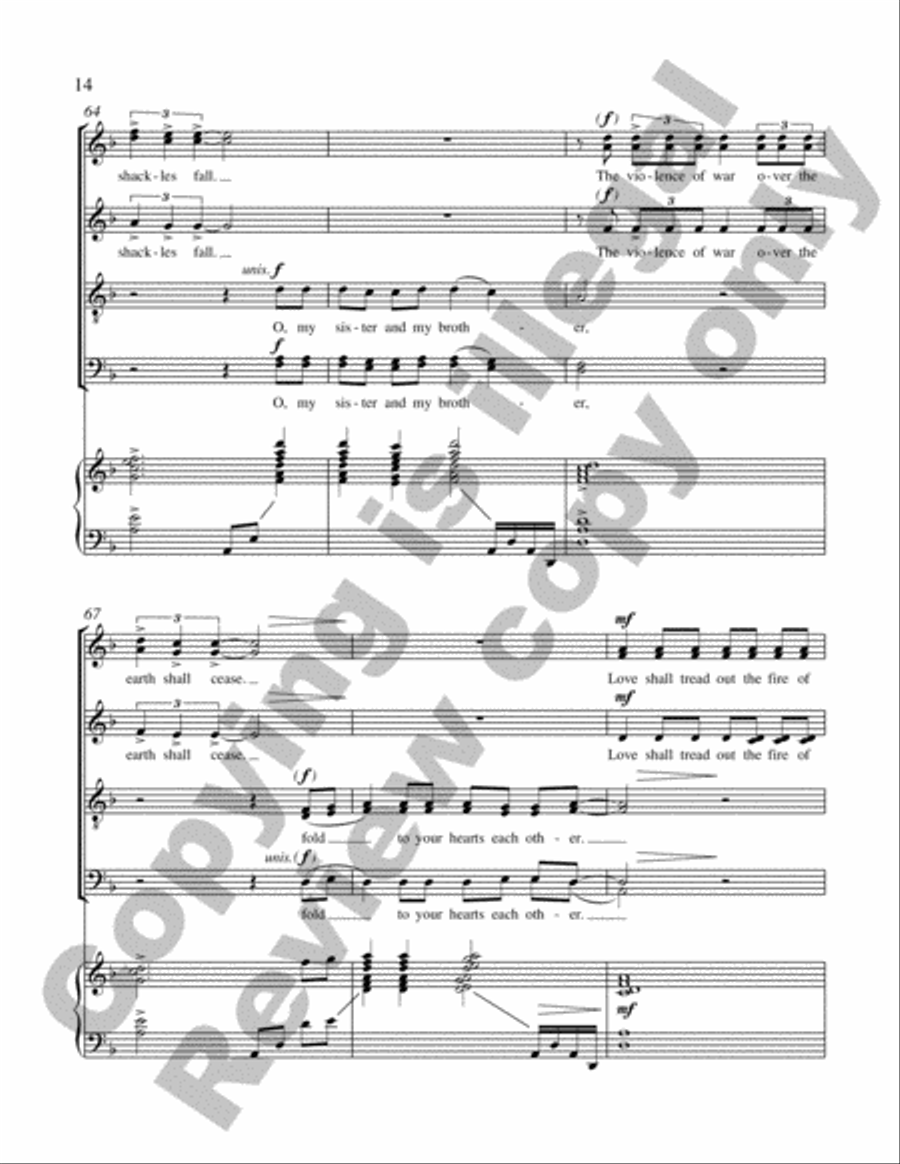 The Tree of Peace The Tree of Peace 4-Part scores gallery preview page 32