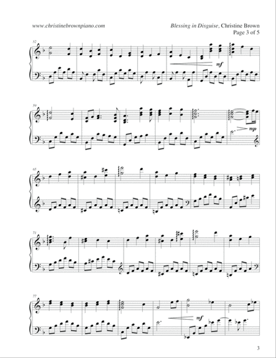 Piano Solos - BEST OF CHRISTINE BROWN Songbook - 2012 Piano Solo scores gallery preview page 5