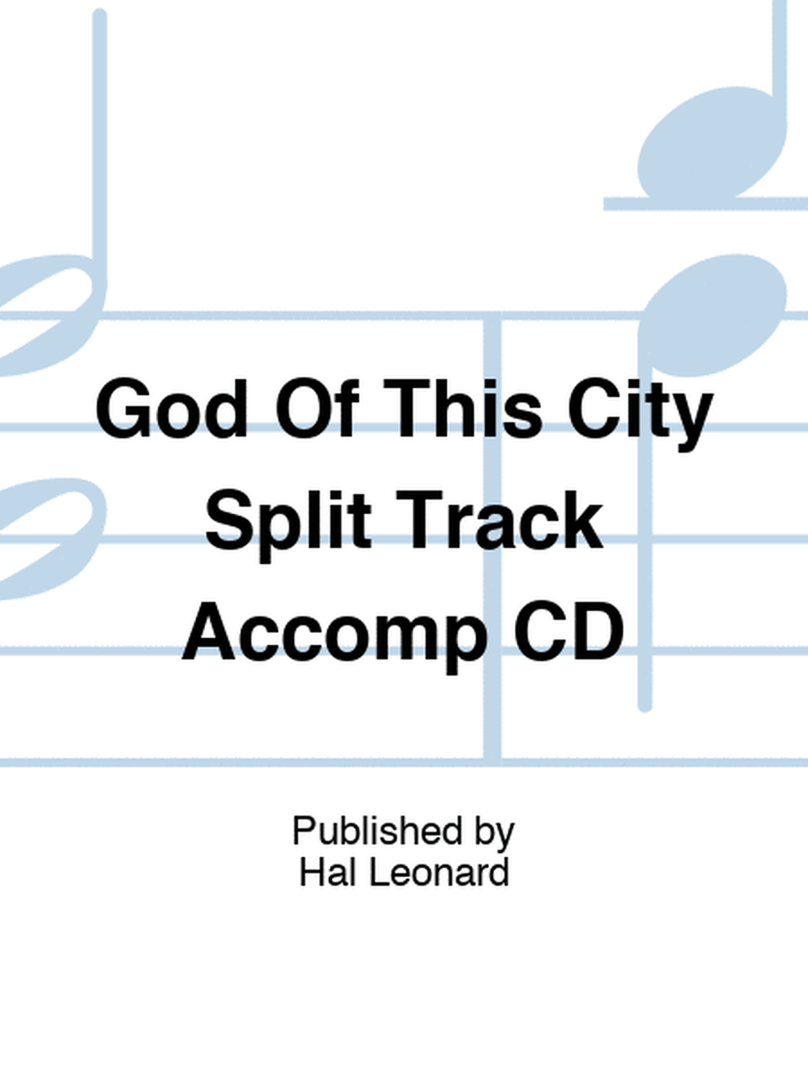 God Of This City Split Track Accomp CD