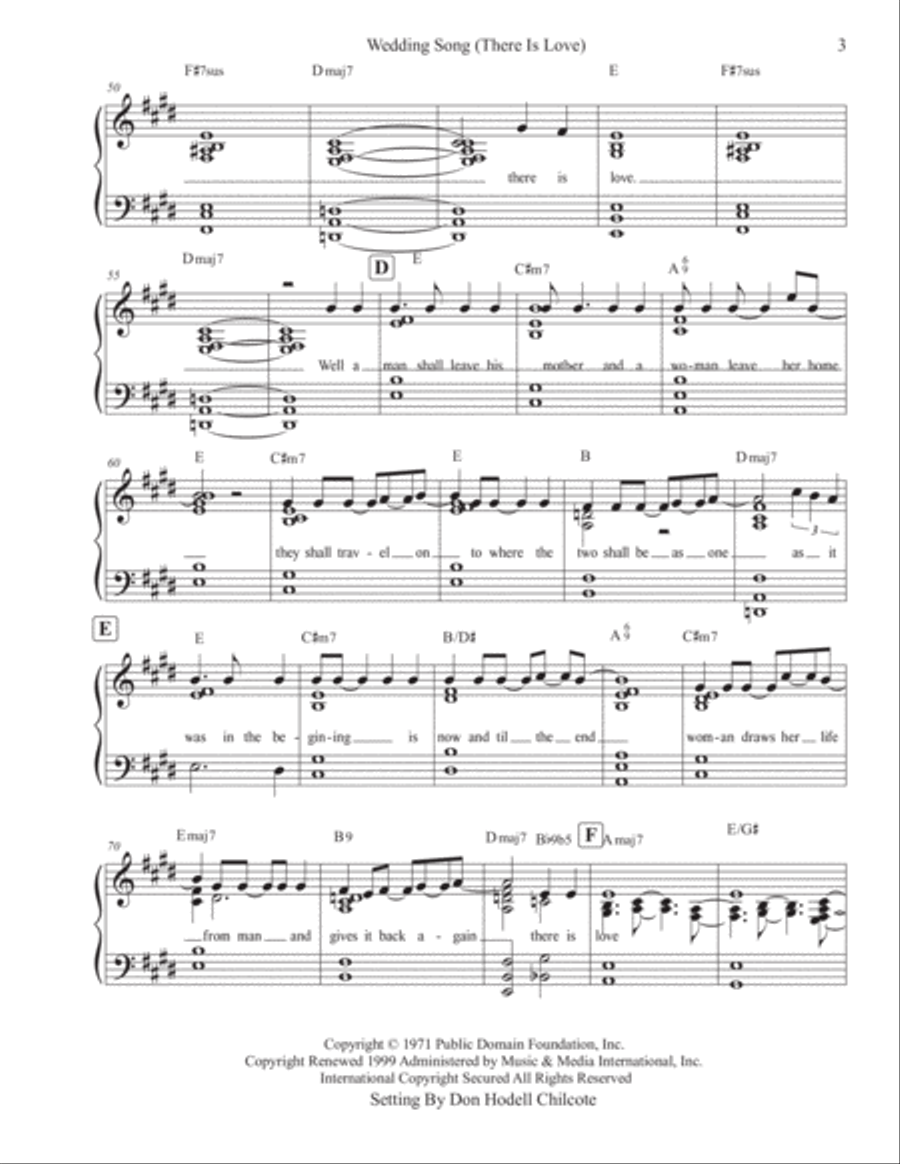 Wedding Song (there Is Love) Jazz Ensemble scores gallery preview page 4
